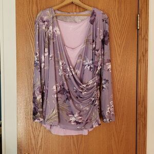 EUC Gorgeous 2 Piece Just Be... Flowy Top Sz 3X